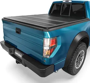 5.5ft Bed Quad Fold Hard Truck Bed Tonneau Cover Fit for 2015-2026 Ford F150 F-150