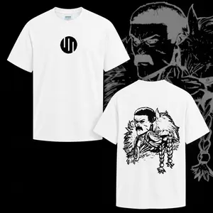 Thragg Invincible Universe Warrior Double Printed Vintage Washed Heavyweight Cotton T-Shirt Hoodie & Sweatshirt Unisex Casual Tee, TV show Top Trending Comic Tshirt trendy t-shirts comic tshirt ,graphic tee,vacation outfits men gifts dailywear