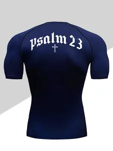 Men's Dragon Print Compression T-Shirt Workout Rash Guard, Quick-Dry Breathable Stretch Fabric, Tight-Fitting Short Sleeve Top for Fitness and Outdoor Activities