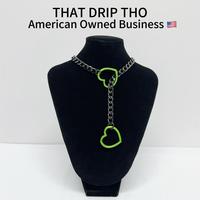 Green Heart-Black Chain