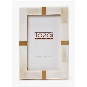 Bone and Brass Photo Frame