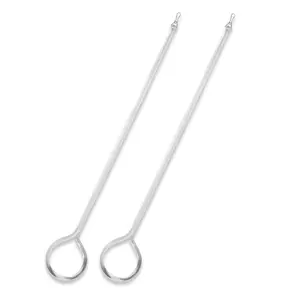 1/2" Heavy Duty Smooth Handicap Drapery Baton with Metal Snap - 2 PC