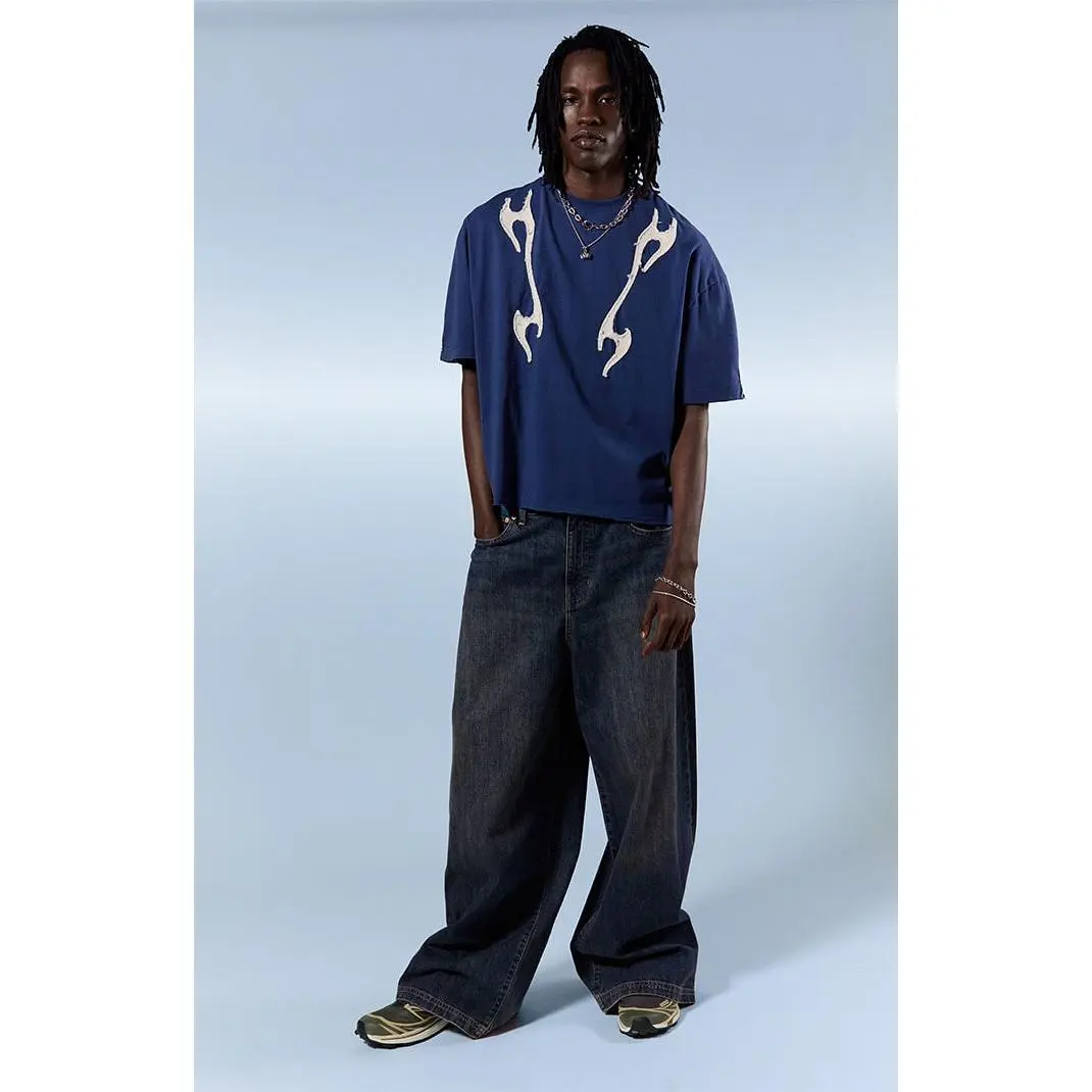Pacsun Men's Ryder Ultra Baggy Jeans Dark Blue