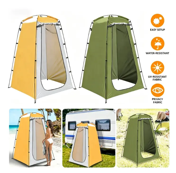 Portable outdoor instant inflatable tent, privacy camping shower toilet, changing room  # popup shade # quiet canopy setup