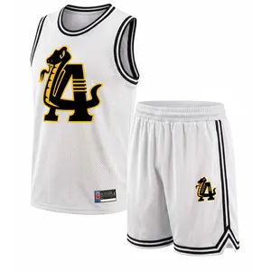 Men's Basketball Jersey Set, Breathable Round Neck Sportswear, Sleeveless Training Uniform with Snake Graphic & 'A' Letter Design, Stylish Team Outfit, Athletic Apparel for Basketball, Gym, Running, Outdoor Training,Comfortable & Versatile for All Seasons