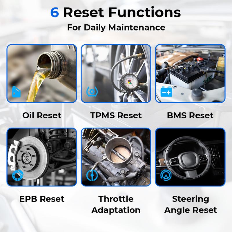 TOPDON AD500 OBD2 Scanner Automotive Diagnostic Scan Tool Oil/SAS/Throttle Reset Engine/ABS/SRS/Transmission, AutoVIN, Car Check Engine Code Reader with Battery Test, Lifetime Wi-Fi Free Update Steering Vehicle Comprehensive Bi-Directional ECU Coding