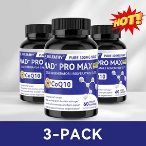 HIILEATHY NAD+ Pro Max 3-Pack - Premium Lifestyle Nutrient Bundle Set