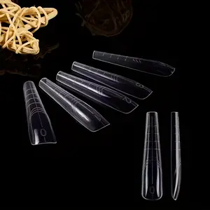 70Pcs/Box Quick Building Nail Dual Forms Perfect C-Curve Polygel Nail Molds for Easy DIY Nail Extensions