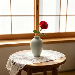 Minimalist Matte Ceramic Vase, Small Pottery Flower Vase for Single Stem Flowers, Modern Tabletop Decorative Vase, Ideal for Tulip Rose Carnation Hydrangea Lily of the Valley, Tiny Bud Vase for Home Office Desk Decoration, Rustic Matte Gray Vase