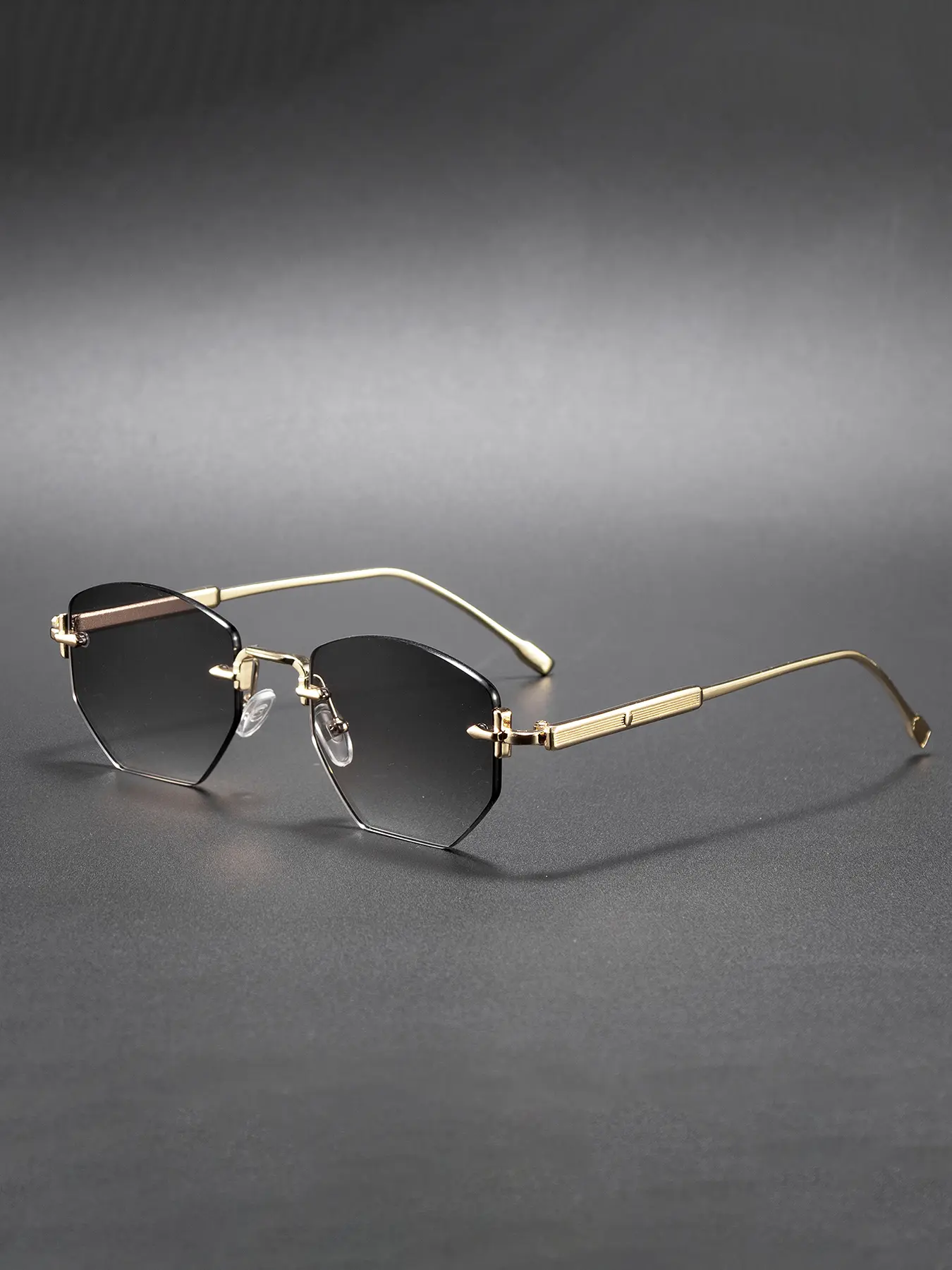 Unisex Frameless Cut-Edge Sunglasses, Classic Versatile Casual Style, Uv400 Protection, Perfect for Beach, Cycling, Music Festivals, Parties