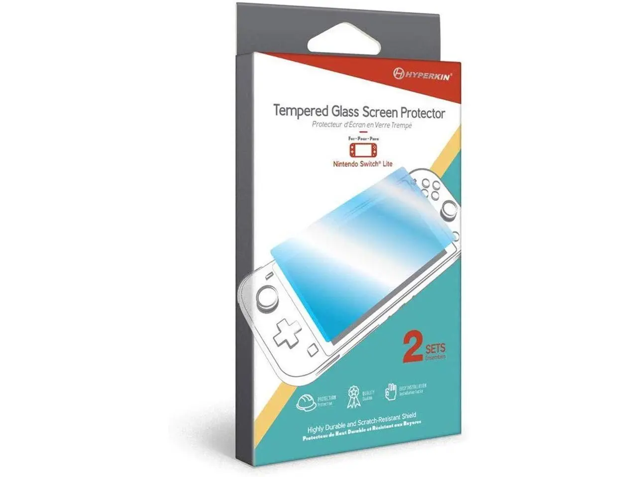 HYPERKIN Tempered Glass Screen Protector for Nintendo Switch Lite 2 Set - SWITCH