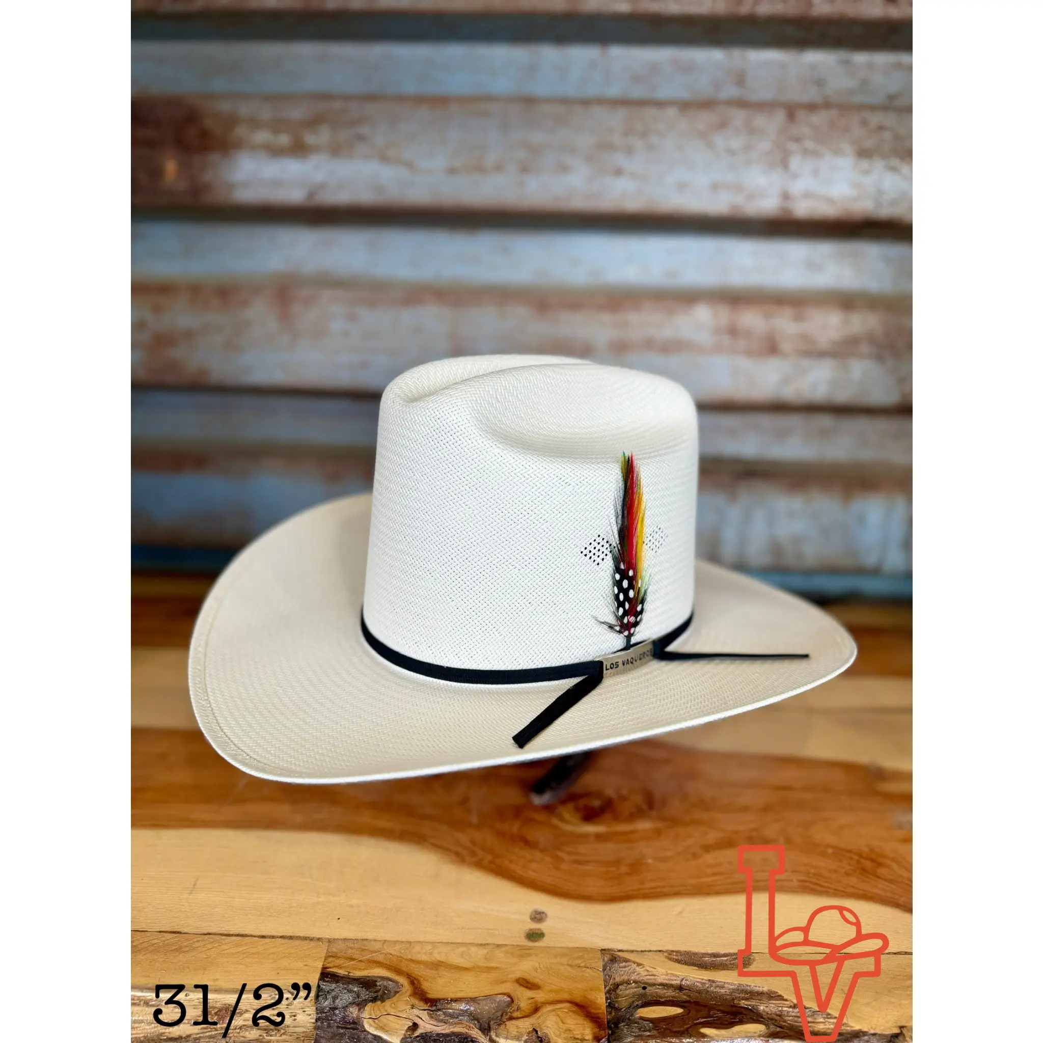 Los Vaqueros Fine Straw Hat Tall Crown 200X El Viejon White Estilo Sinaloa (preshaped)