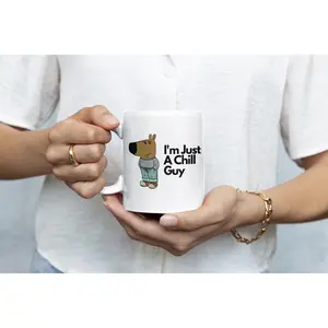 Just a Chill Guy Coffee 11oz Mug Chill Guy Meme Gift Funny Coffee Cup Christmas Gift Funny Secret Santa Gift Crypto Meme Chill Guy Ceramic Drinkware