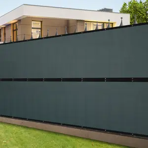 Fence Privacy Screen, 6' x 50' Windscreen Fencing Shade Cover with Grommets for Wall Outdoor Garden Patio Yard Pool Deck Balcony, Green