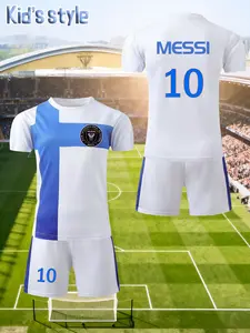 Premium youth soccer jersey with number 10, quick-drying and breathable boys' sportswear, suitable for team competitions and individual training, and perfect for outdoor activities!