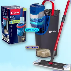 H2O Pro Flat Mop and Bucket System - for Hard Floors, O-Cedar