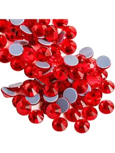 2880pcs SS10 high-quality heat repaired glass crystal, sparkling flat back rhinestone round crystal stone, used for clothing, footwear, jewelry production, and fashion accessories