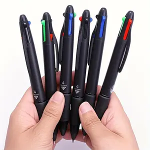 Retractable 4-Color Ballpoint Pens 4-Pack Smooth Writing Pens Multi-Purpose Multicolor Pens for Students, Teachers, Office Workers, Study Notes, Planners, Journals, Homework, Color-Coding & Everyday Writing