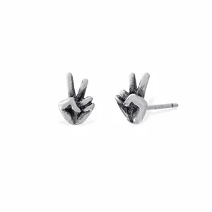 Peace Sign Studs