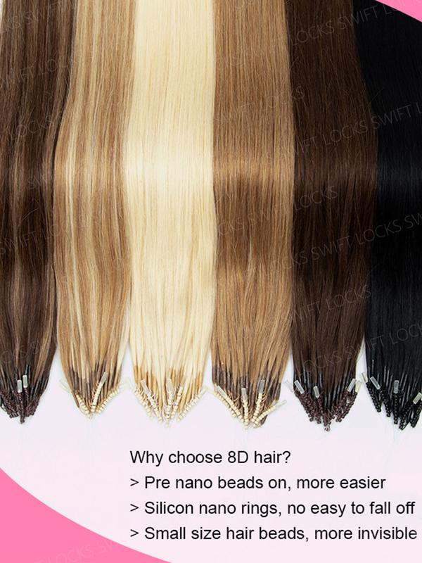 50pcs Invisible Nano Rings Microlinks Hair Extensions, 100% Human Hair Loop Clips, 12-20 Inches, No Trace, Natural Look, Easy to Use 50pcs Invisible Nano Rings Microlinks Hair Extensions, 100% Human Hair Loop Clips, 12-20 Inches, No Trace, Natural Look, Easy to Use