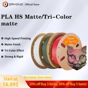 ERYONE High Speed Matte PLA |PLA Matte Dual-Color Filament Rapid 3D Printing PLA Filament Hyper Speed Matte PLA Filament Fit Most FDM Printer 3dprintingfilament  1.75mm 30-500mm/s