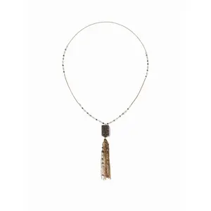 Cider GEOMETRIC & FRINGED NECKLACE