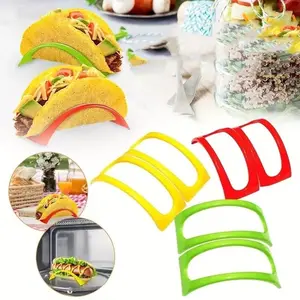 9 Counts Mexican Tortilla Rack, Corn Wrap Holder, Taco Stand, Outdoor Camping Kitchen Utensils, Durable Plastic, Modern Kitchen Accessories