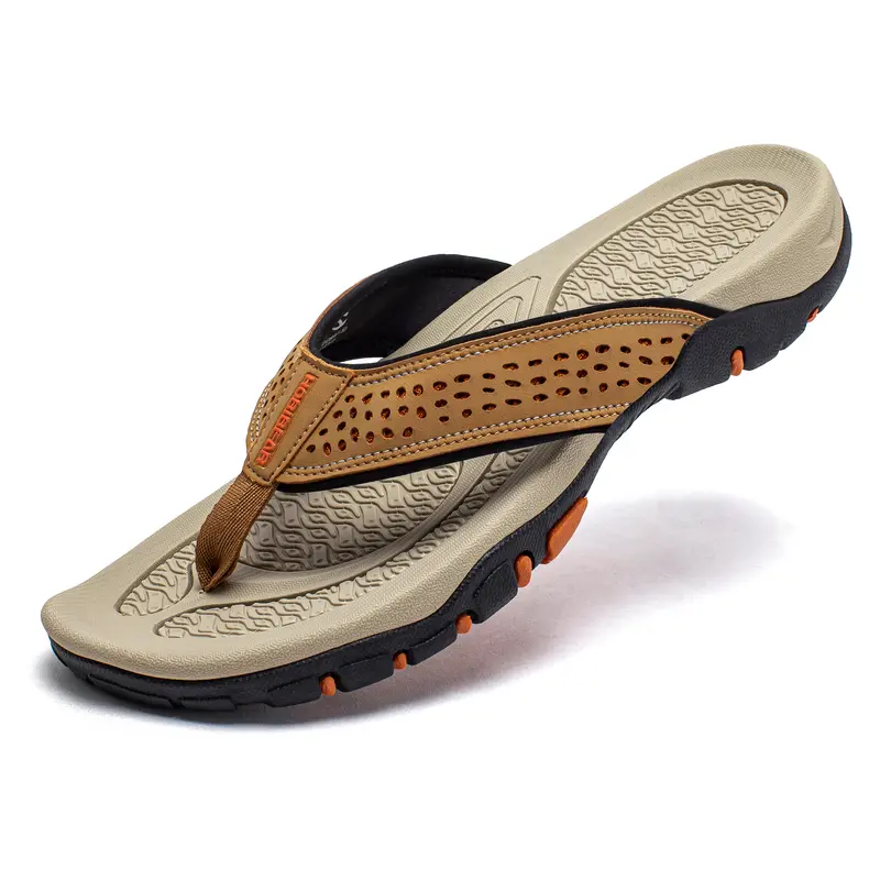 HOBIBEAR Men's Slip-On Sports Slide Sandals - Soft Bottom, Waterproof, Arch Support, Non-Slip, Breathable, Quick Wear Athletic Footwear for Outdoor Use, Holiday Gifts