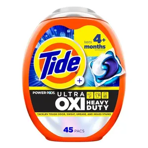Ultra Oxi Heavy Duty HE Power Pods Original Scent Laundry Detergent Pods, 45-Count