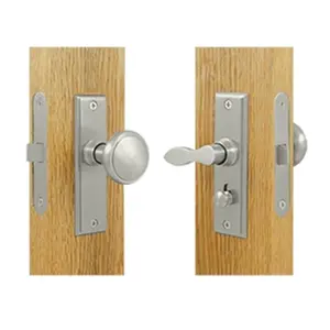 Deltana SDML334U15 Square Storm Door Latch with Mortise Lock- Satin Nickel - Solid