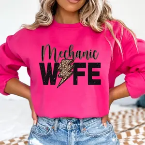 11” DTF Direct to Film Transfer - Mechanic Wife - Ready to Ship