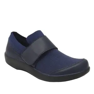 Clearance Alegria Navy Blue Multi Qwik Shoes