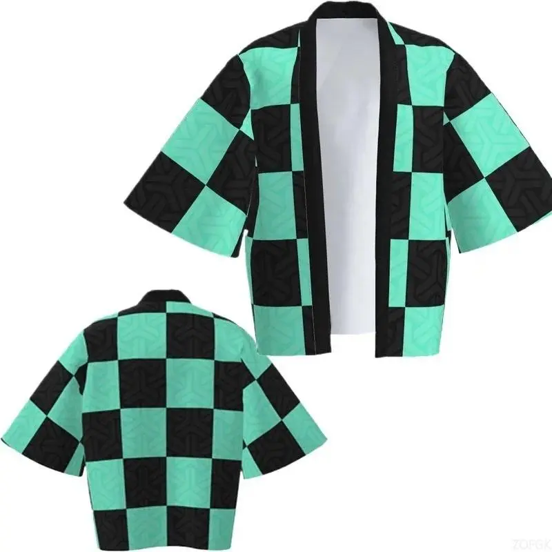 Demon Slayer Anime Cosplay Unisex Kimono-Style Half-Sleeve Cardigan Cape, DIY Specialty Toys & Hobbies Clothing Item
