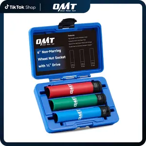 Orion Motor Tech 1/2" Drive Lug Nut Socket Set, Metric 17 19 21 mm/ SAE 3/4 13/16 7/8 15/16 in. Wheel Socket Set, 3/5/8pc Impact Lug Nut Socket Set, Thin Wall Lug Nut Socket Set with Colored Protective Covers, Limited Time Deal #TikTokShopStockUp