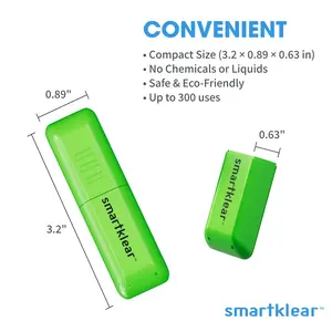 CarbonKlean SmartKlear Injected Smartphone Tablet Ipad Screen Cleaner, Lime Green