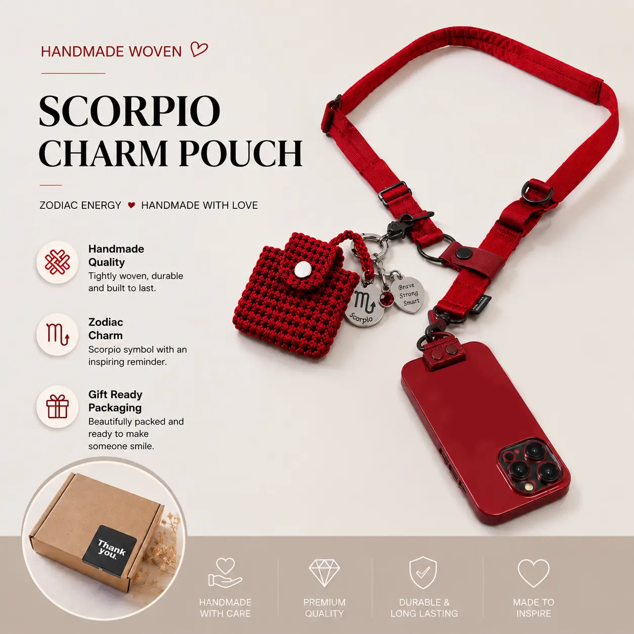 Mini Constellation Energy Handmade Protective Case with Crystal Keychain, Magnetic Snap Earphone Storage Bag, suitable for AirPods 1/2/3/4/Pro/Pro 2, waterproof and dustproof wireless earphone protective case, suitable for travel and daily use
