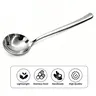 【AREL】Stainless Steel Spadle Set, Soup Spoon & Serving Ladle Hybrid, Durable Kitchen Utensils, Cutlery & Tableware for Cooking and Serving