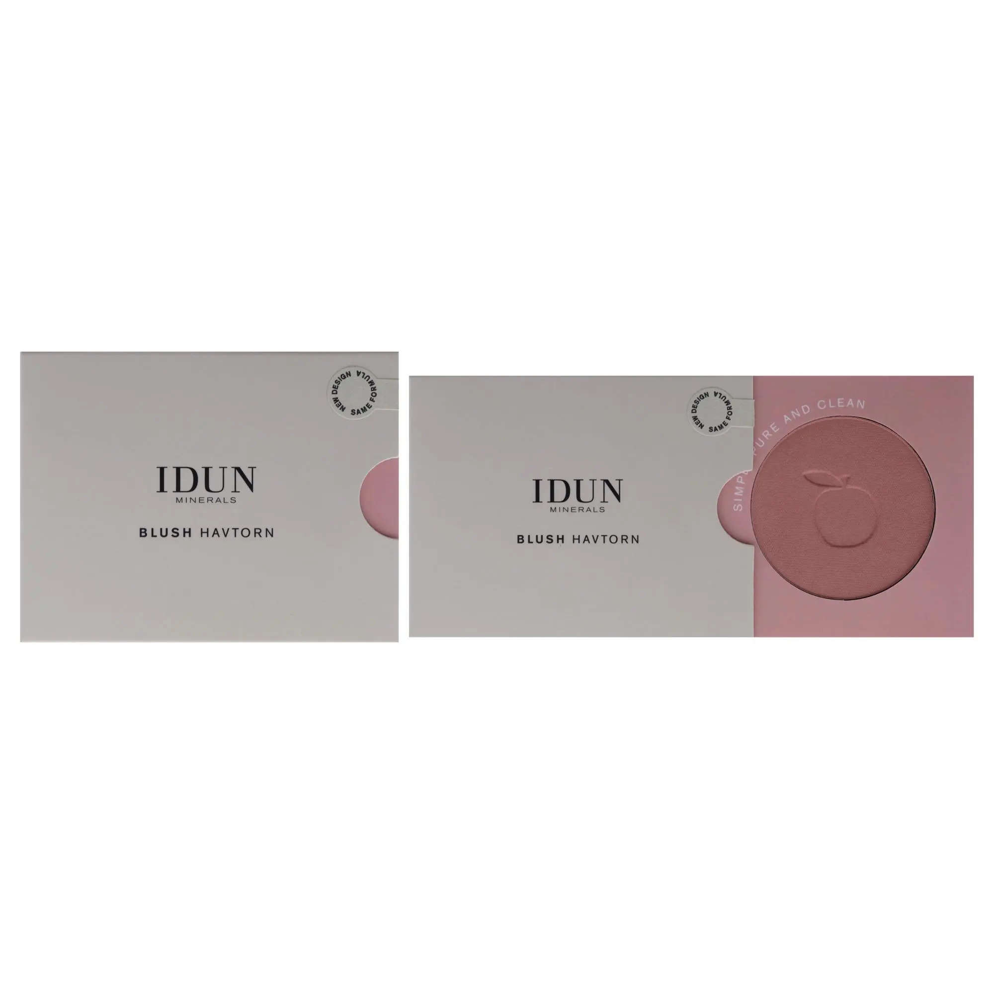 Idun Minerals Women's Blush Cosmetic Makeup - 021 Havtorn Single Item Powder for Natural Flush, 0.18 oz