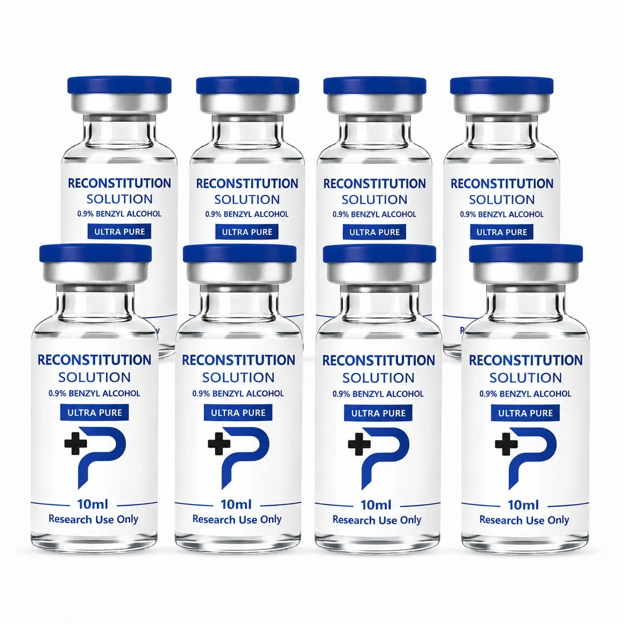 Ultra Clean Premium Glass Vials 10 mL – Pack of 8