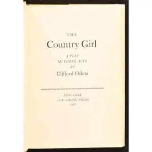 USED-The Country Girl: A Play in Three Acts by Clifford Odets (Hardcover)