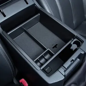 Center Console Organizer Tray for Toyota 4Runner 2010-2024 & Kia Telluride 2020-2025 ABS Black Secondary Storage Insert Armrest Box Accessories