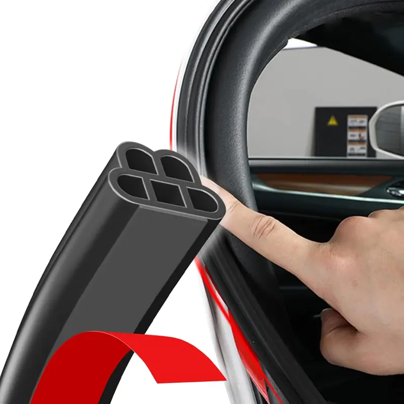 32.8ft L-Shaped Car Door Sealing Weatherstrip – Rubber Edge Molding Trim – Universal Fit 4 thumbnail image