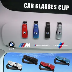 Car Sun Visor Glasses Clip Card Ticket Holder Storage Fastener For BMW 1 2 3 4 5 6 7 Series E46 E85 E60 E28 E39 E30 E36 E53 E87 E90 E70 X1 X2 X3 X4 X5 X7 M3 M4 M5 M6 M Performance F20 F10 F15 F30 G30 G32 G01 G02 G05 G06 G07 G26 G23 G22 G08 G16