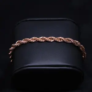 5mm Rope Bracelet  - Rose Gold