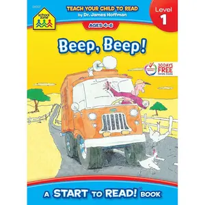 School Zone Beep, Beep!, Start to Read! Book Level 1: Ages 4 to 6, Rhyming, Early Reading, Vocabulary, Simple Sentence Structure, Picture Clues, and More (Start to Read! Book Series) Paperback – April 6, 2011