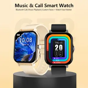 Music & Call Smart Watch Unisex Bluetooth Calling Fitness Health Tracking Daily Wear Sports Use with Custom Faces Watch Face Market