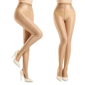 WiliW 2 Pairs Shiny Pantyhose for Women High Waist Silk Oil Shimmer Sheer Tights Ultra Oil Glossy Stockings WiliW 2 Pairs Shiny Pantyhose for Women High Waist Silk Oil Shimmer Sheer Tights Ultra Oil Glossy Stockings