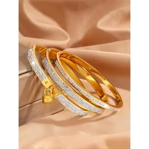 Luxury Classic Bracelet Set, Stainless Steel Exquisite & Fashionable Bangle for Women & Men, Perfect for Birthday Gifts and Daily Wear