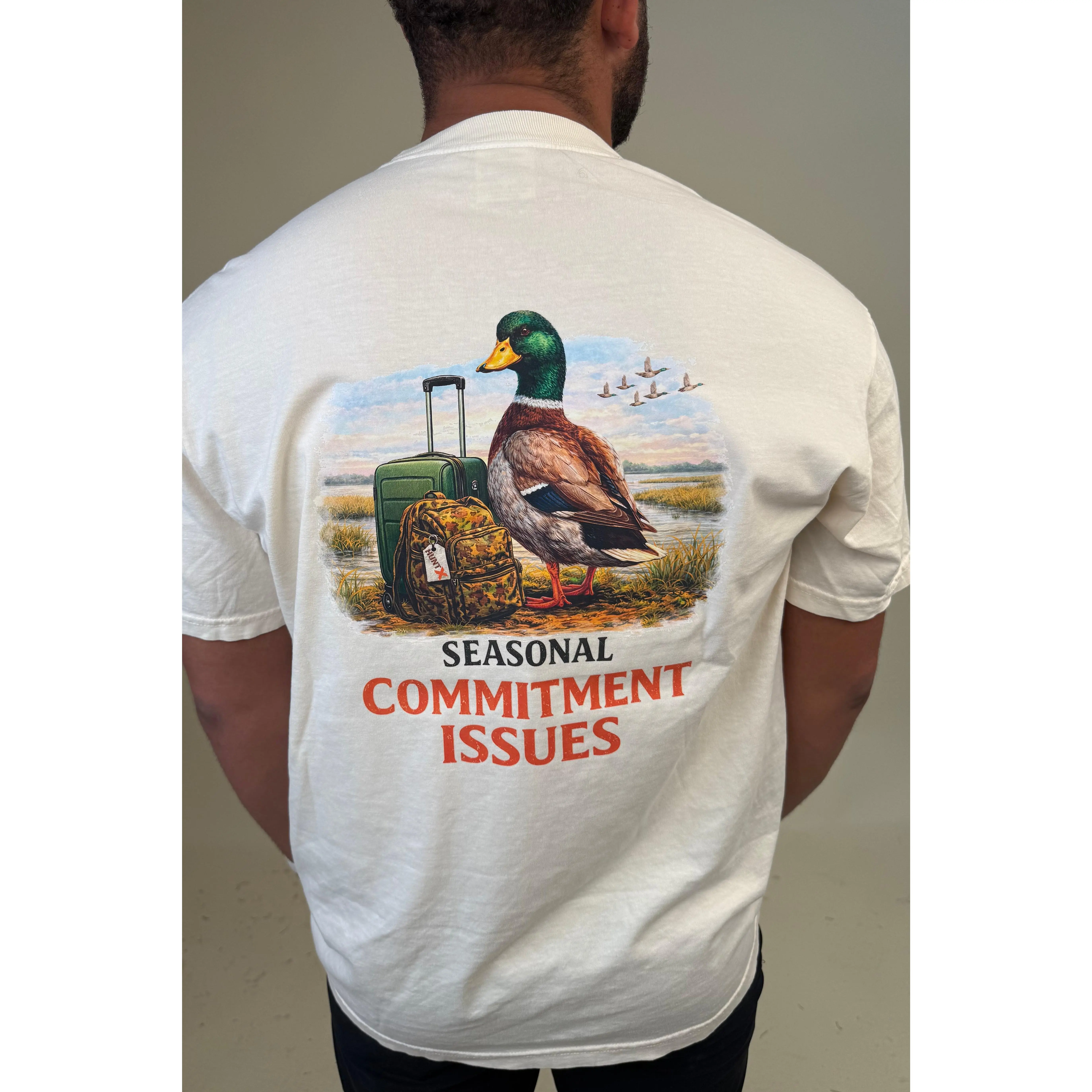 HuntX Seasonal Committment Issues Comfort Color Short Sleeve Tee