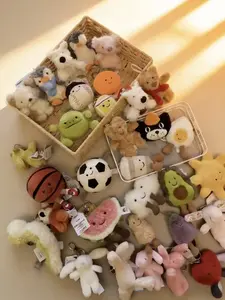 Jellycat Kawaii Plush Keychain Bag Charm, Cute Stuffed Animal Soft Keyring, Trendy Gift for Women Girls Kids, Christmas Birthday Present
